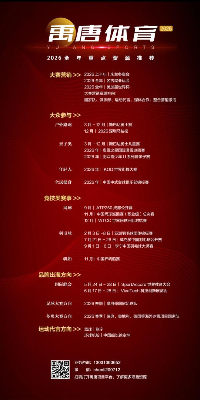 聚焦禹唐体育营销大会 2026体育营销项目推介会——竞技类(图6)